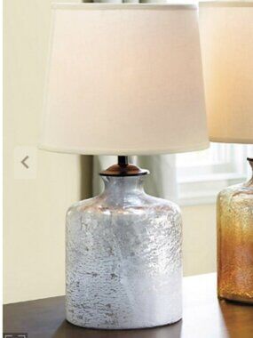 Ballard Designs Ellis Glass Table lamp- modern coastal house contemporary